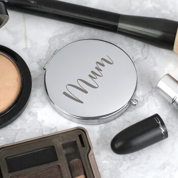 Personalised Name Silver Compact Mirror, 5 of 5