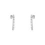 Sterling Silver Long Tennis Earrings, thumbnail 6 of 6