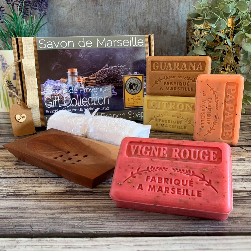 Handmade Exfoliating Natural French Soaps Gift Set, 1 of 6