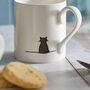 Cat Mugs, Set Of Four Fine Bone China, thumbnail 9 of 10