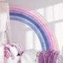 Colourful Half Rainbow Removable Decal, Pink/ Purple Colours, thumbnail 4 of 11