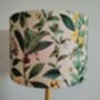 Botanical Print Lampshade With Pink And Yellow Flowers, thumbnail 3 of 8