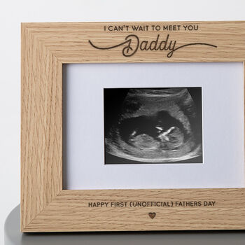 Personalised Baby Scan Photo Frame For Dad To Be, 2 of 2