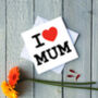 I Love Mum / Mam Greetings Card, thumbnail 2 of 4
