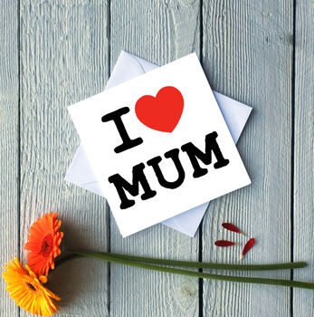 I Love Mum / Mam Greetings Card, 2 of 4