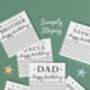 Simply Stripey Son In Law Birthday Card, thumbnail 2 of 2
