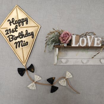 Personalised Gold Sparkly Birthday Party Decoration, 2 of 12