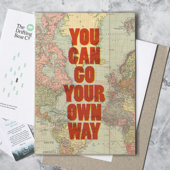 'You Can Go You Own Way' Unframed Graphic Print, 2 of 5