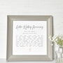 Personalised Golden Wedding Anniversary Print With Poem, thumbnail 3 of 4