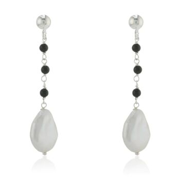 Wdts Ball With Pearl Drop Earrings, 2 of 3
