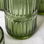 Merida Embossed Green Highball Glass, thumbnail 4 of 4