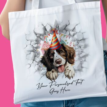 Personalised Springer Spaniel Birthday Break Through, 8 of 8