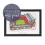 Personalised Anfield Print, Liverpool Fc, thumbnail 1 of 6