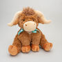 Large Longhorn Highland Cow With Personalised Heart, thumbnail 7 of 12