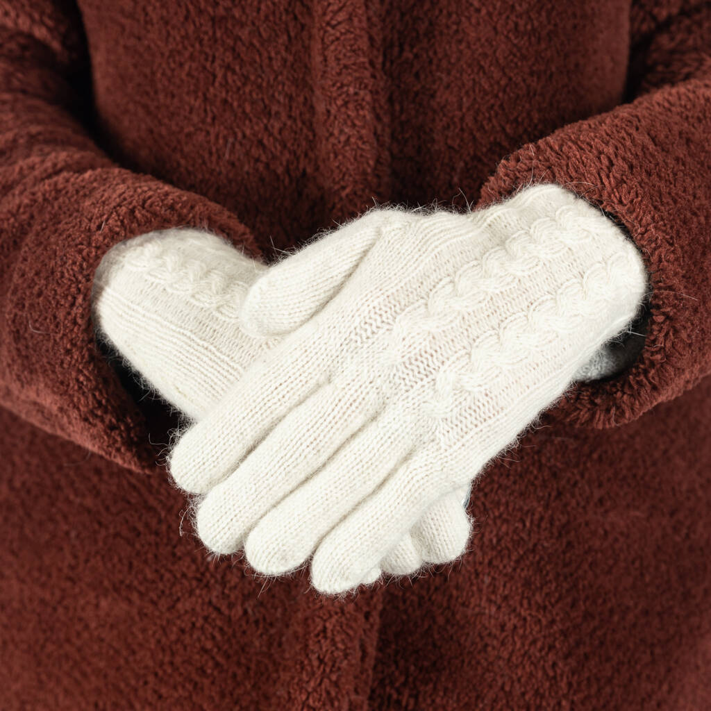 Cable Knit Gloves, 1 of 6