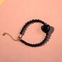 Black Bead And Heart Toggle Necklace, thumbnail 4 of 7