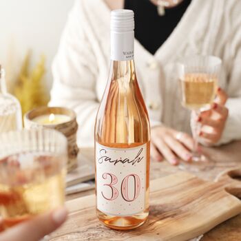 Personalised 'Milestone Birthday' Bottle Of Wine, 4 of 4