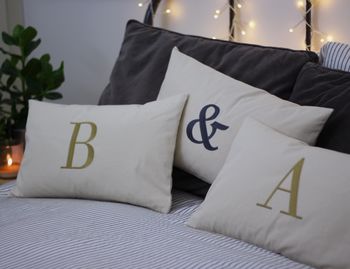 Personalised Embroidered Initial Cushion, 8 of 10