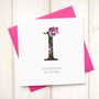 Personalised Floral Wedding Anniversary Card, thumbnail 2 of 5