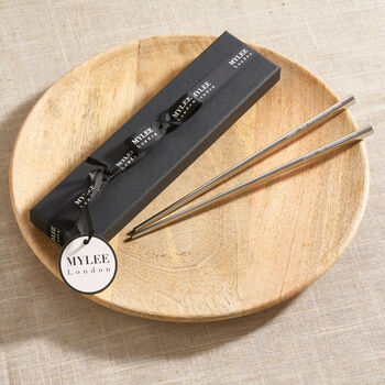 Personalised Stainless Steel Chopsticks, 8 of 10