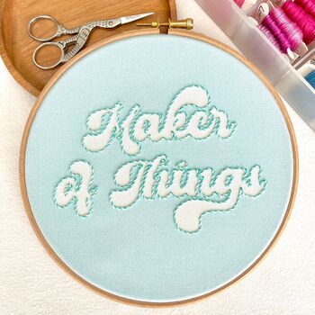 Maker Of Things Embroidery Hoop Kit, 3 of 3