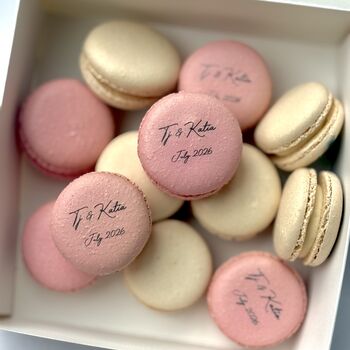 Personalised Text Macarons Gift Box Of 12, 2 of 3