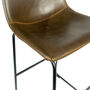 Dexter Chesnut Brown Set Of Kitchen Two Bar Stools, thumbnail 8 of 12