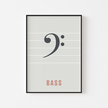 Bass Clef Print | Music Theory Poster, 6 of 10