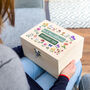 Personalised Wedding Keepsake Box Wildflowers, thumbnail 1 of 6