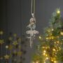 Hanging Glass Ballerina Decorations, thumbnail 3 of 3