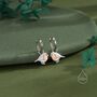 Robin Bird Dangle Huggie Hoops In Sterling Silver, thumbnail 6 of 11