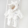 Personalised Elephant Rainbow Dressing Gown With Ears, thumbnail 2 of 8