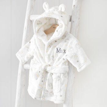 Personalised Elephant Rainbow Dressing Gown With Ears, 2 of 8