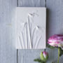Snowdrops Plaster Cast Plaque Mounted On Wood, thumbnail 4 of 12