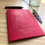 Personalised Initial Rose Flower Gold Foil Card, thumbnail 1 of 12