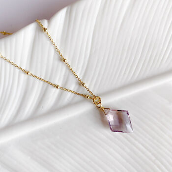 Diamond Shape Ametrine Necklace, 3 of 5