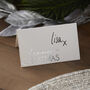 Silver Foil Merry Christmas Place Cards, thumbnail 1 of 5