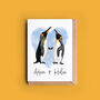 Personalised Penguin Couple Card, thumbnail 1 of 4