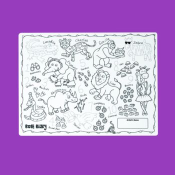 Totally Wild Reusable Silicone Drawing Mat Set, 2 of 6