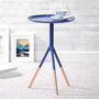 Navy Metal Table With Copper Legs, thumbnail 1 of 1