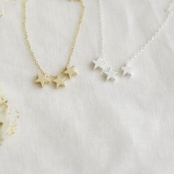 30th Birthday Gift, Three Star Necklace Gift For Three Decades, 5 of 8