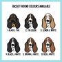 Basset Hound Face Mouse Pad, thumbnail 4 of 5