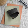 Black Bird Print Leather Wallet, thumbnail 4 of 7