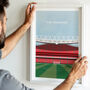 Arsenal Print Gift The Emirates Contemporary Art, thumbnail 1 of 8