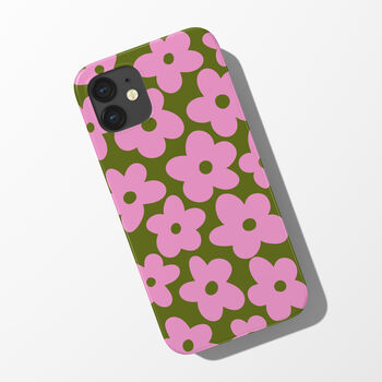 Retro Flower Phone Case Durable iPhone Samsung Mobile Cover, 3 of 10