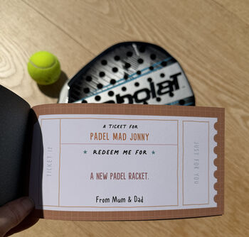Padel Or Tennis Lovers Personalised Father's Day Gift, 6 of 9