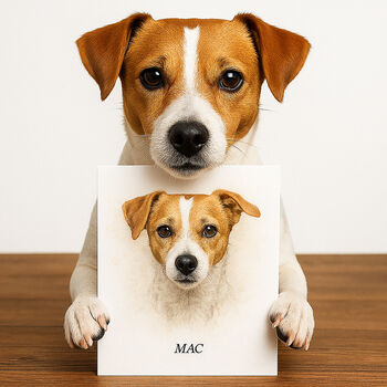 Personalised Watercolour Pet Illustration Portrait, 3 of 12