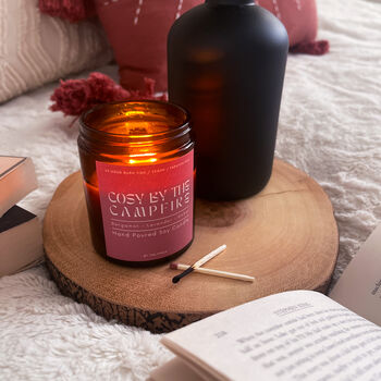 Cosy By The Campfire Apothecary Candle, 2 of 3