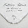 Personalised Embroidered Christening Blanket, thumbnail 2 of 3