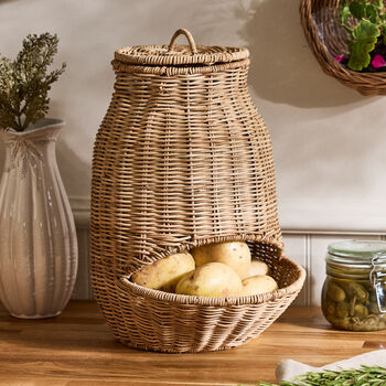 Large Traditional Woven Veg Hopper, 6 of 6